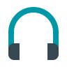 icono de música auriculares